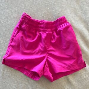 Vibrant Pink Kids Athletic Shorts